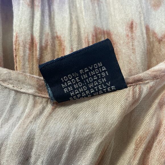 Boho Mini Dress One Size Trapeze Swing Tie Dye Festival Fairy Grunge Lagenlook - Picture 12 of 14